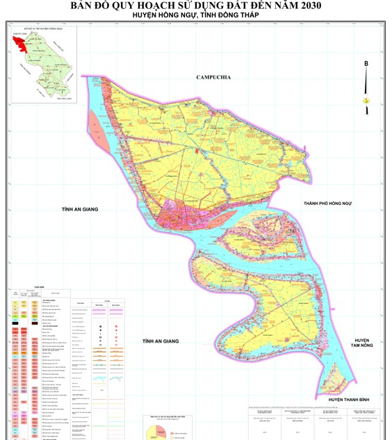  Bản đồ quy hoạch huyện Hồng Ngự