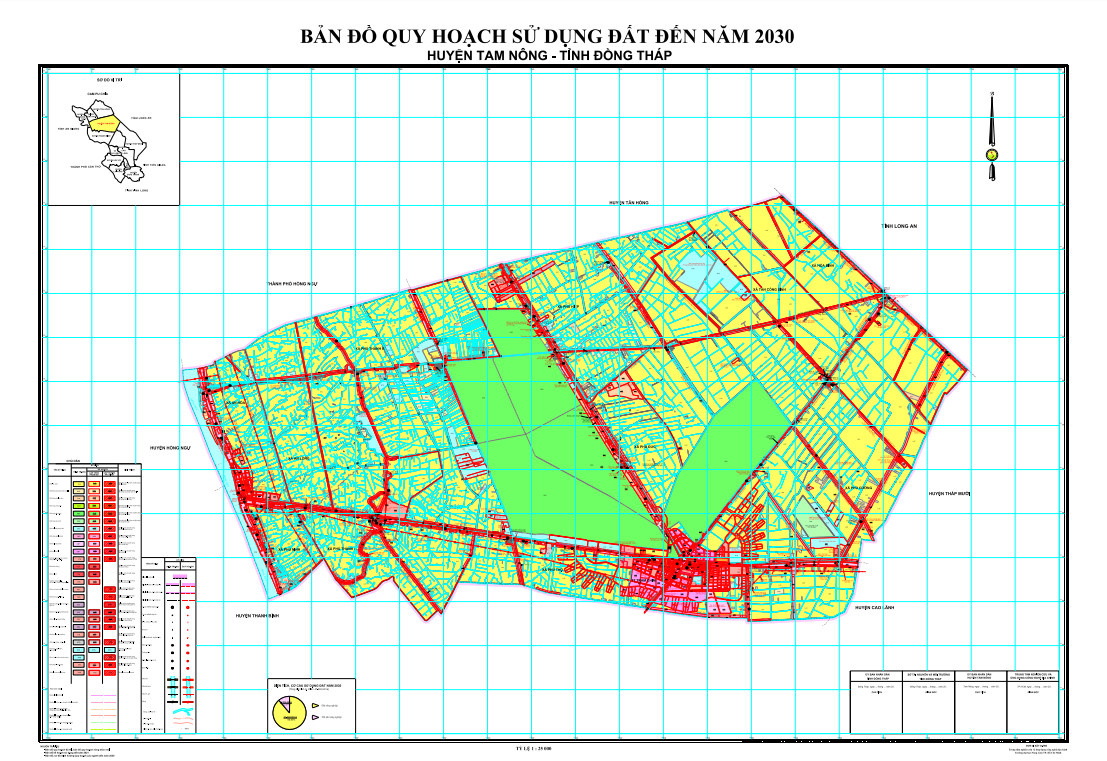 Bản đồ quy hoạch huyện Tam Nông