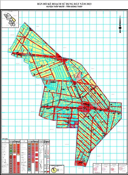 Bản đồ quy hoạch huyện Tháp Mười