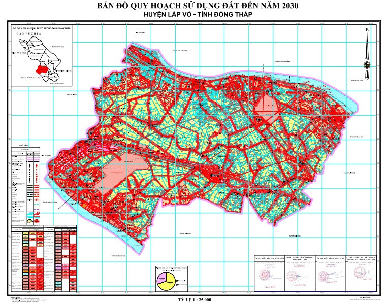 Bản đồ quy hoạch huyện Lấp Vò