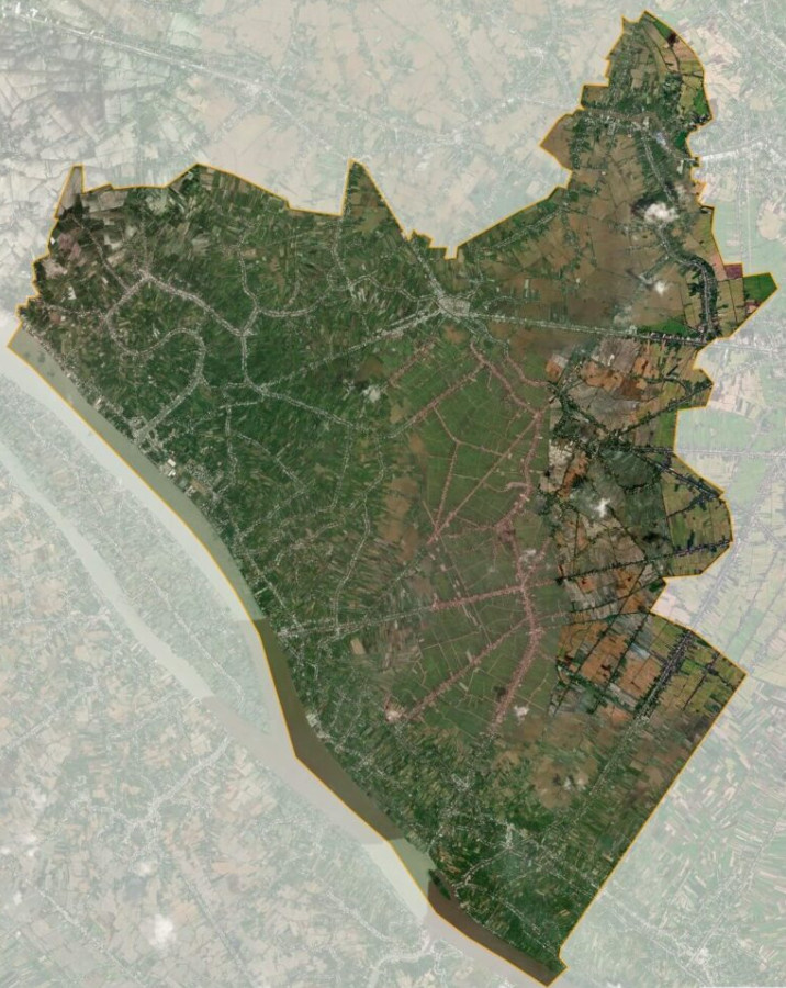 Bản đồ vệ tinh huyện Lai Vung