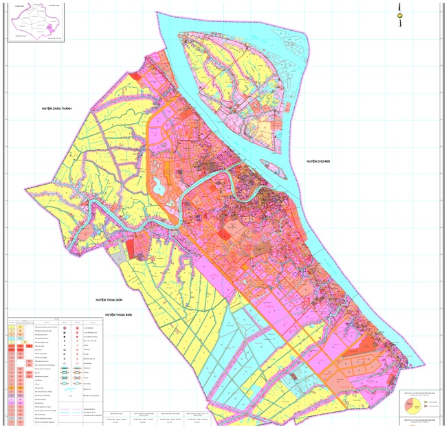 Bản đồ quy  hoạch thành phố Long Xuyên