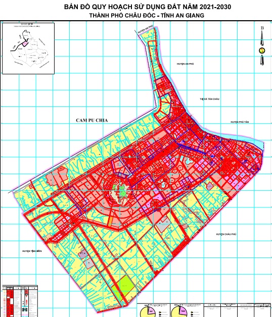 Bản đồ quy hoạch thành phố Châu Đốc