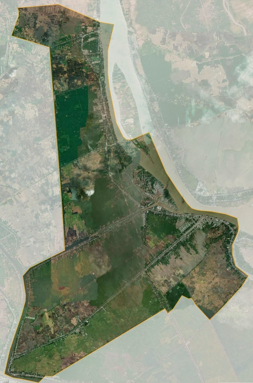 Bản đồ vệ tinh Thị xã Tân Châu