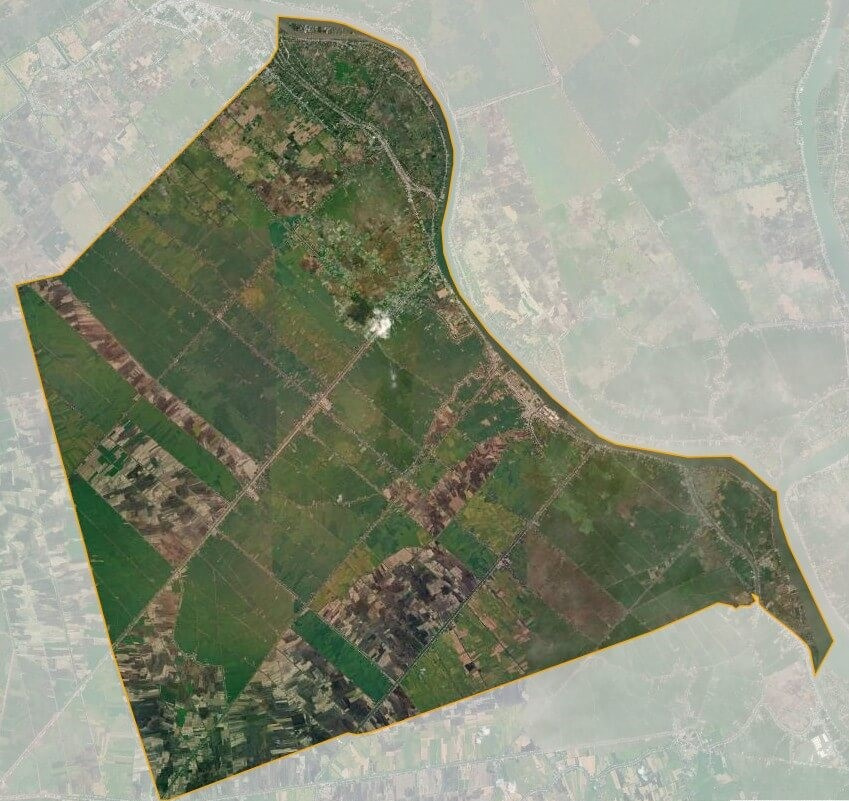 Bản đồ vệ tinh huyện Châu Phú