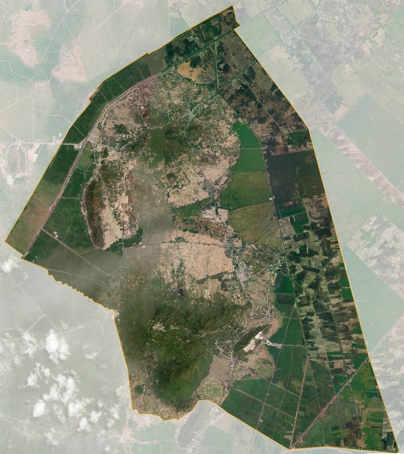Bản đồ vệ tinh huyện Tịnh Biên