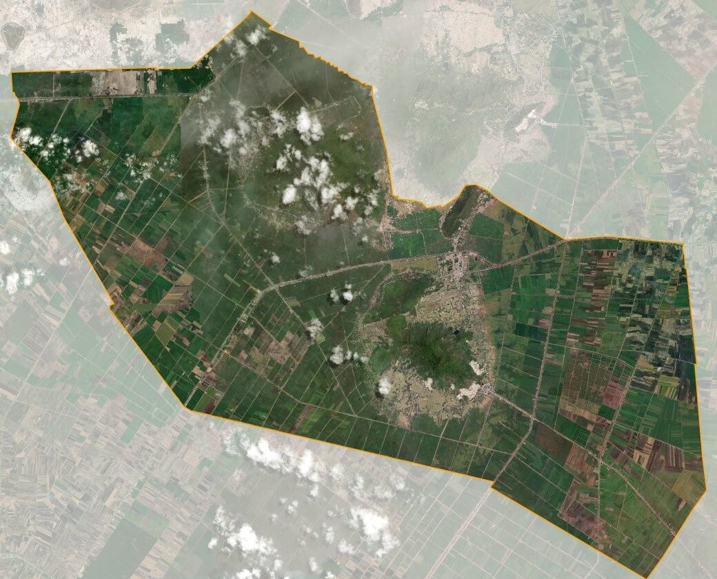 Bản đồ vệ tinh huyện Tri Tôn