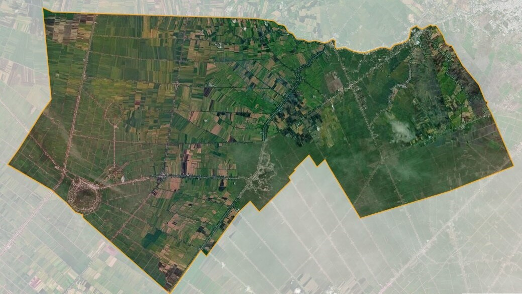 Bản đồ vệ tinh huyện Thoại Sơn