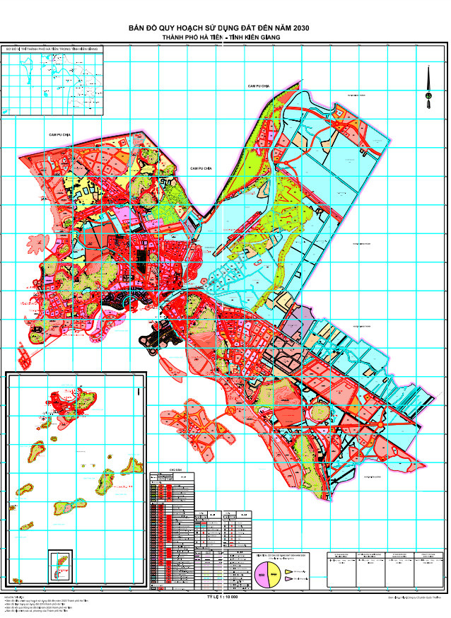 Bản đồ quy hoạch Thành phố Hà Tiên