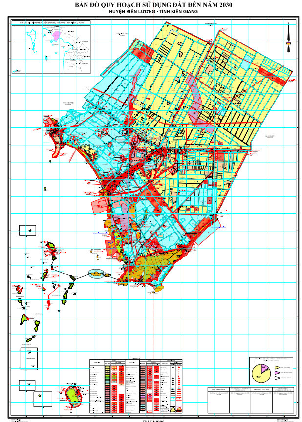 Bản đồ quy hoạch huyện Kiên Lương