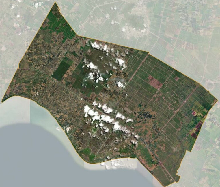 Bản đồ vệ tinh huyện Hòn Đất