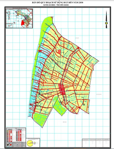 Bản đồ quy hoạch huyện An Minh