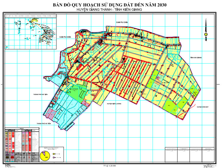 Bản đồ quy hoạch huyện Giang Thành