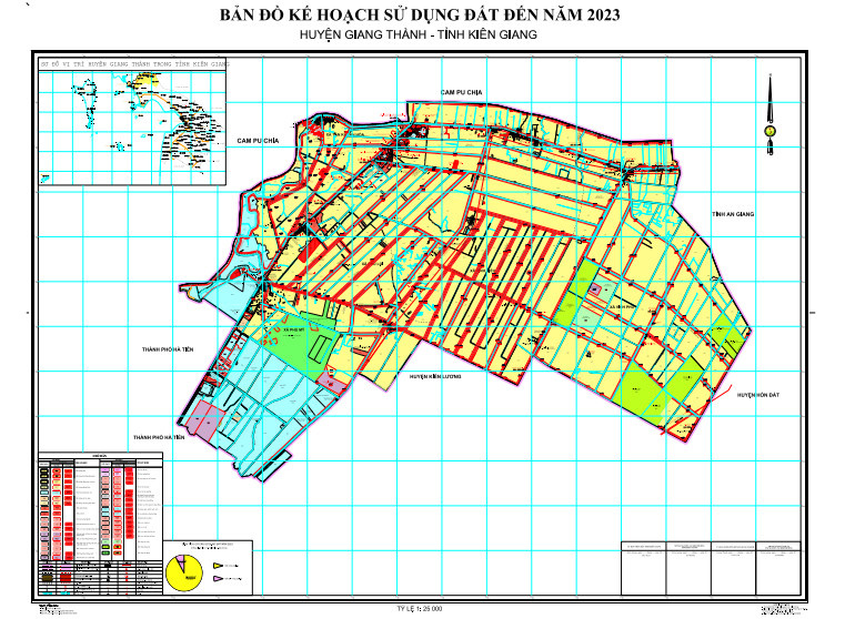 Bản đồ quy hoạch huyện Giang Thành