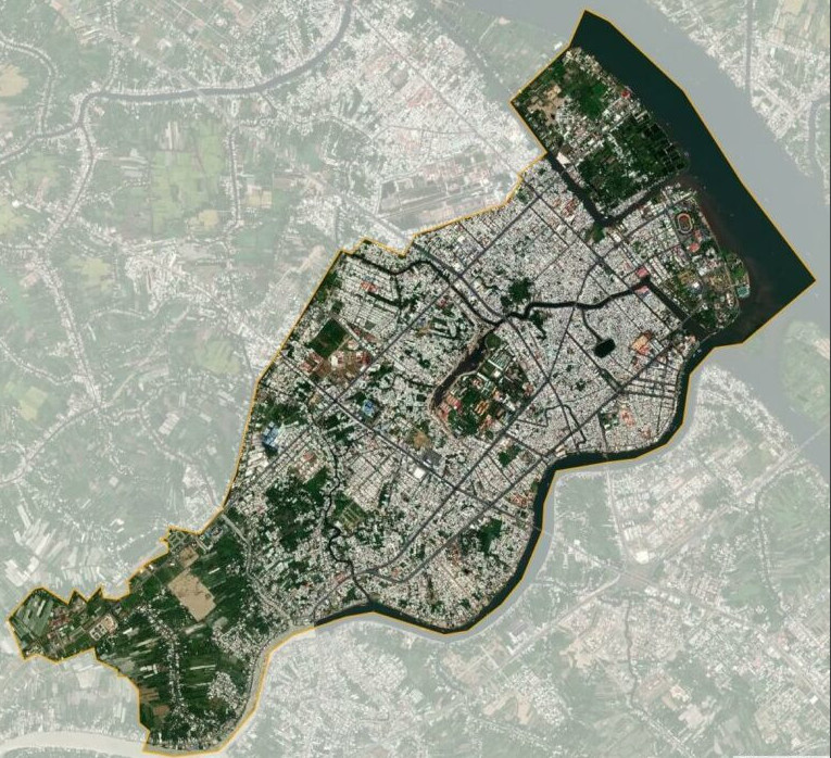 Bản đồ vệ tinh quận Ninh Kiều