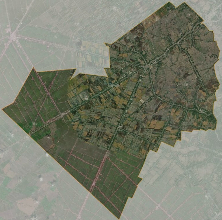 Bản đồ vệ tinh huyện Thới Lai