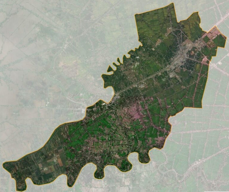 Bản đồ vệ tinh Thành phố Vị Thanh