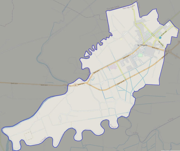 Bản đồ giao thông Thành phố Vị Thanh