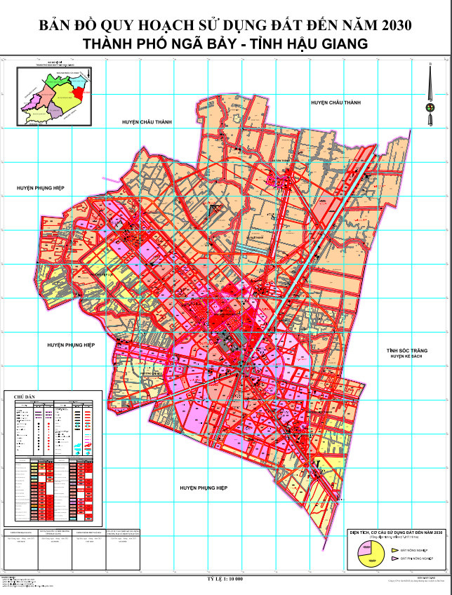 Bản đồ quy hoạch thành phố Ngã Bảy