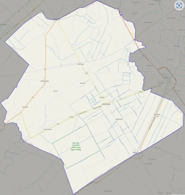 Bản đồ giao thông huyện Phụng Hiệp