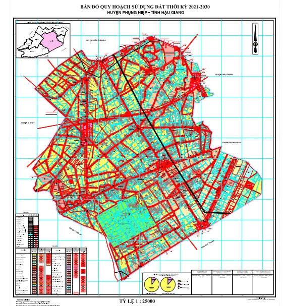 Bản đồ quy hoạch huyện Phụng Hiệp