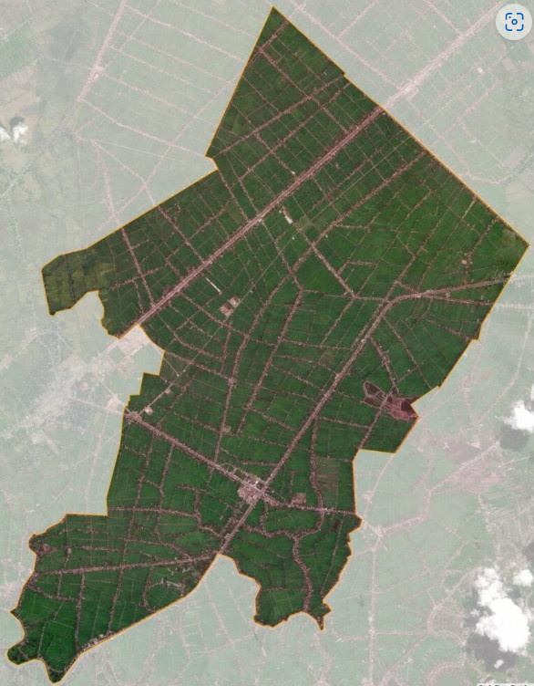 Bản đồ vệ tinh huyện Vị Thuỷ