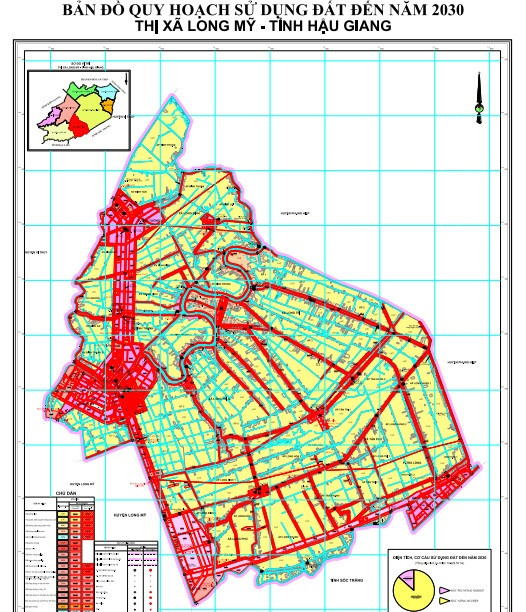 Bản đồ quy hoạch Thị xã Long Mỹ