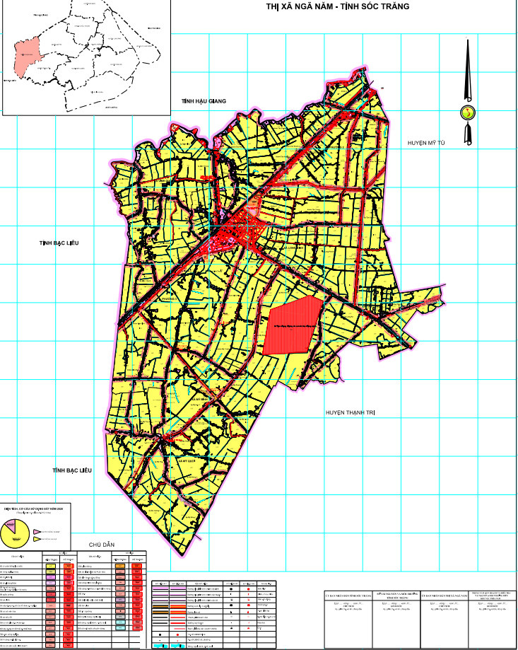Bản đồ quy hoạch thị xã Ngã Năm