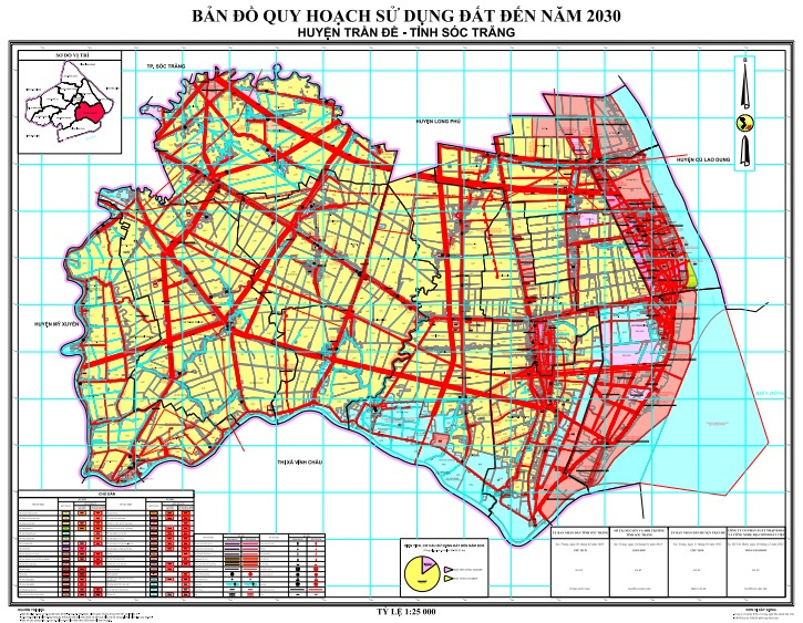 Bản đồ quy hoạch huyện Trần Đề