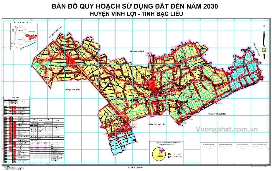 bản đồ quy hoạch huyện Vĩnh Lợi