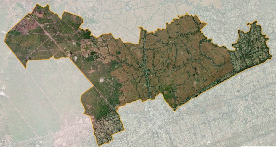 Bản đồ vệ tinh huyện Vĩnh Lợi