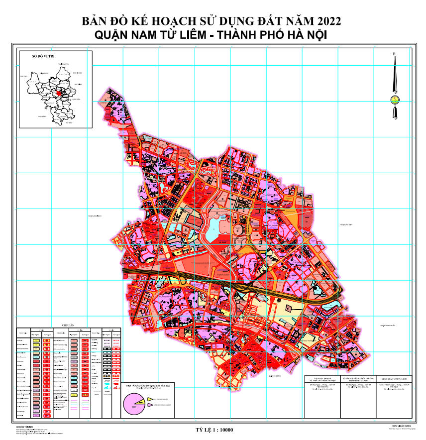 bản đồ quy hoạch quận Nam Từ Liêm