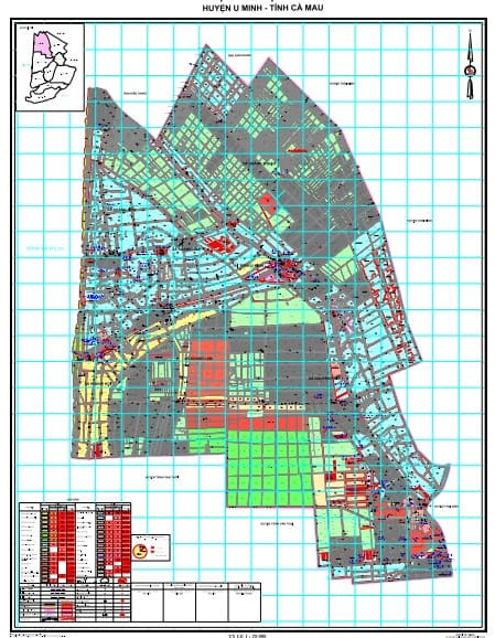 Bản đồ quy hoạch huyện U Minh