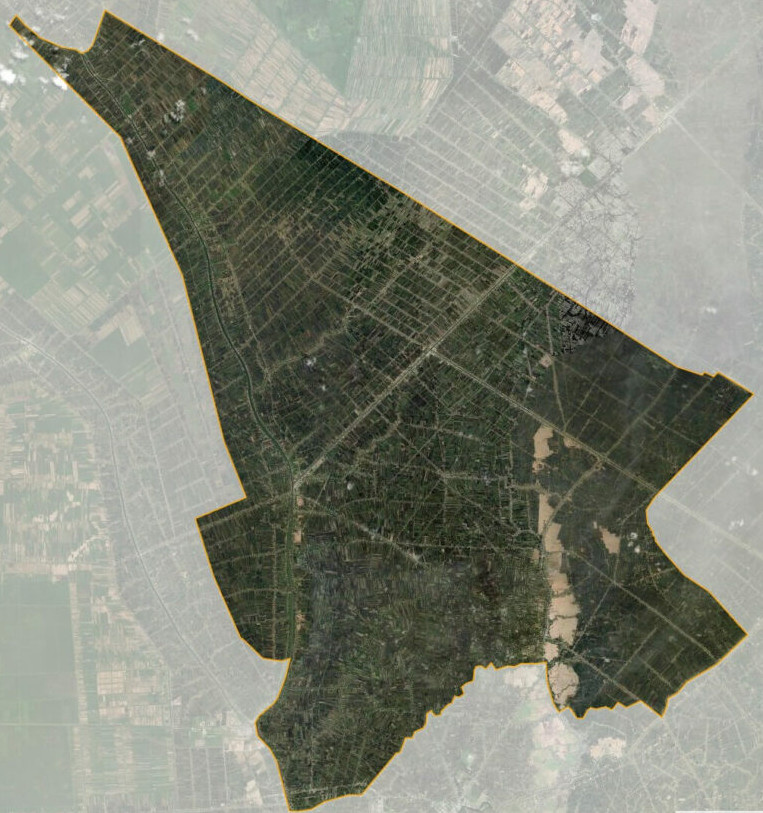 Bản đồ vệ tinh huyện Thới Bình 