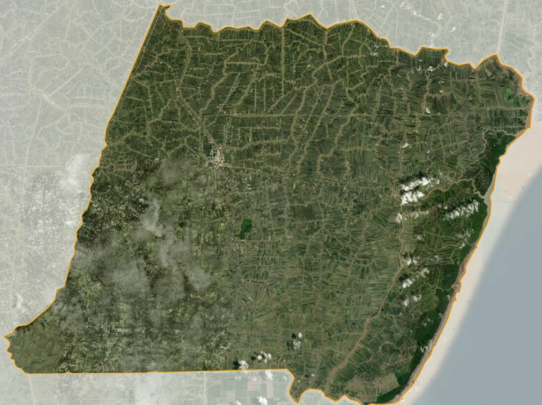  Bản đồ vệ tinh huyện Đầm Dơi