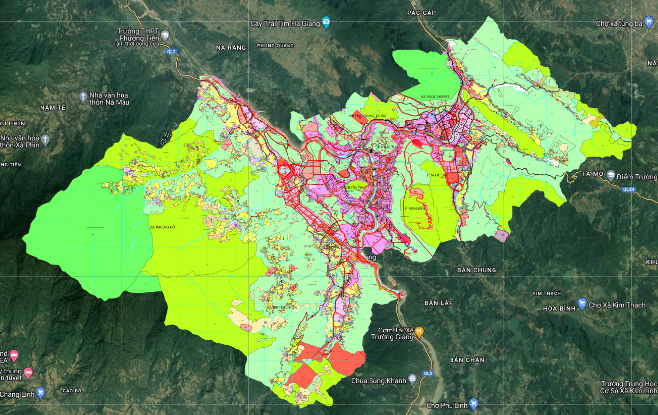 Bản đồ quy hoạch tỉnh Hà Giang