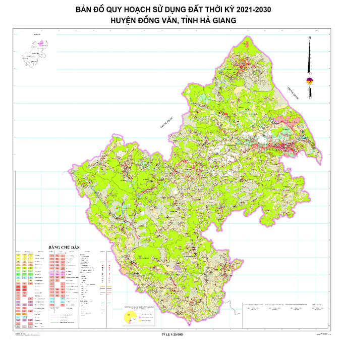 Bản đồ quy hoạch huyện Đồng Văn