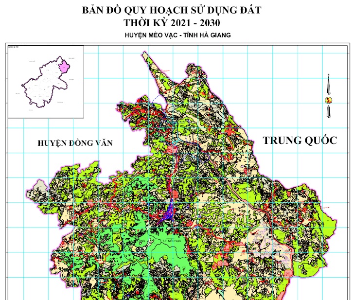 Bản đồ quy hoạch huyện Mèo Vạc