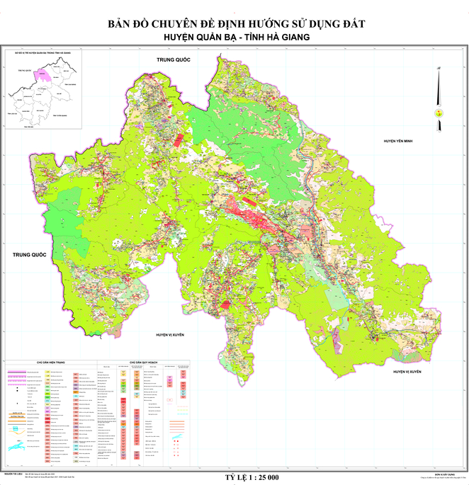 Bản đồ quy hoạch huyện Quản Bạ