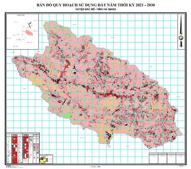 Bản đồ quy hoạch huyện Bắc Mê