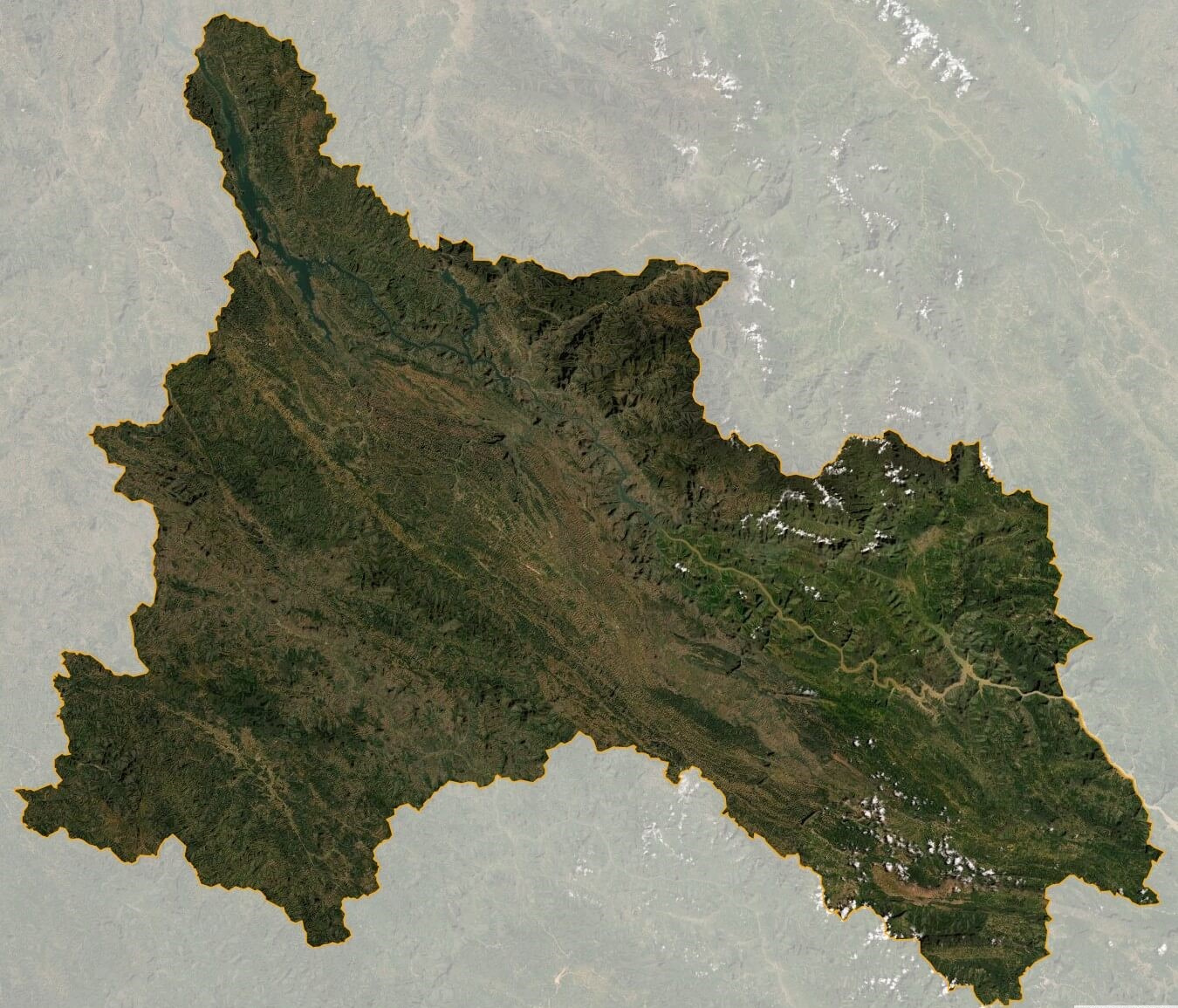 Bản đồ vệ tinh tỉnh Sơn La