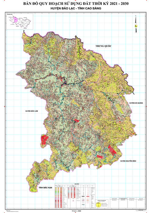 Bản đồ quy hoạch huyện Bảo Lạc