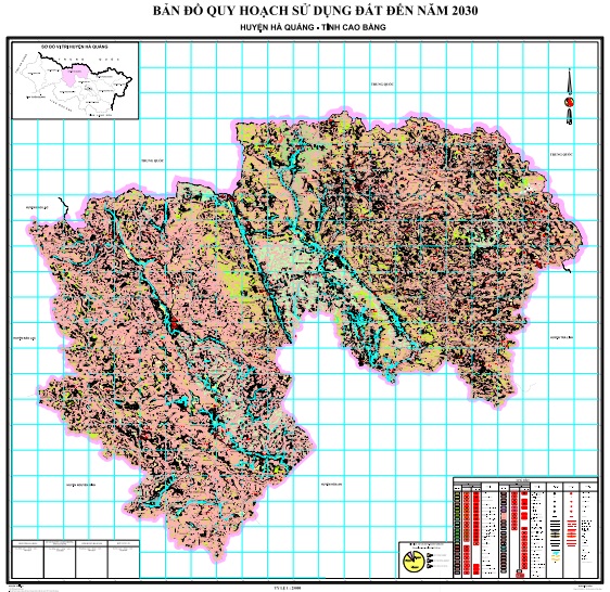 Bản đồ quy hoạch huyện Hà Quảng
