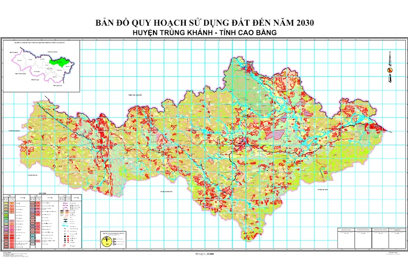 Bản đồ quy hoạch huyện Trùng Khánh