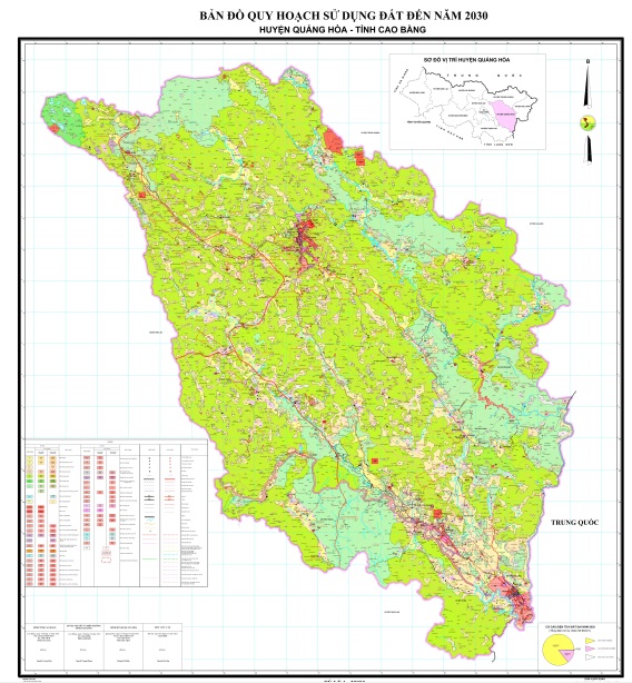 Bản đồ quy hoạch huyện Quảng Hòa