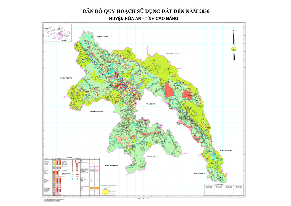 Bản đồ quy hoạch huyện Hòa An