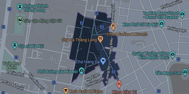 Bản đồ phường Cửa Đông