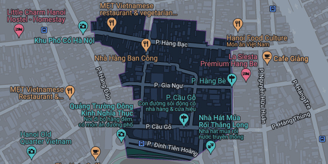 Bản đồ phường Hàng Bạc