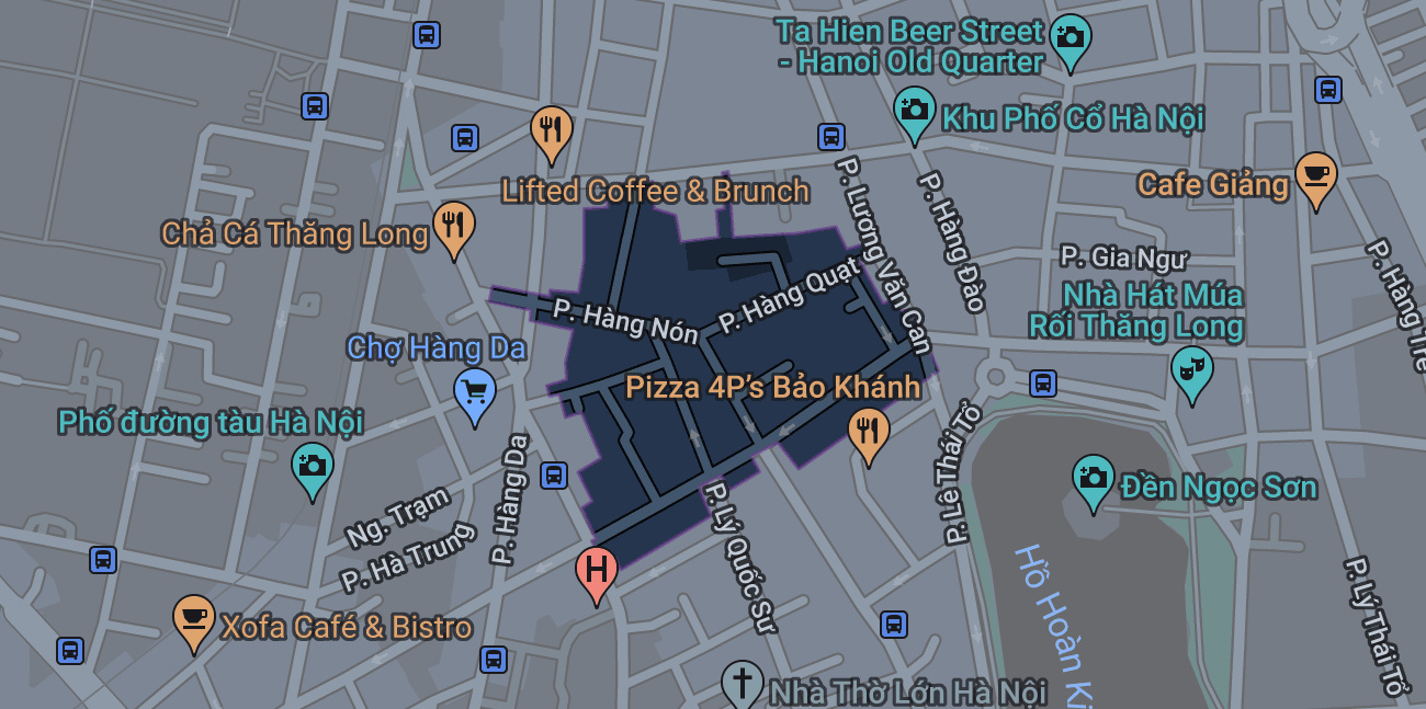Bản đồ phường Hàng Gai