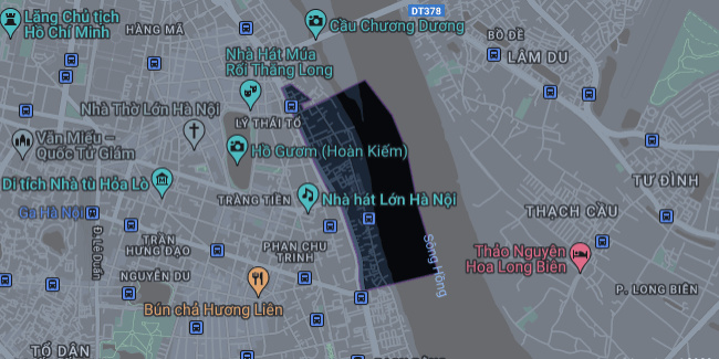 Bản đồ phường Chương Dương